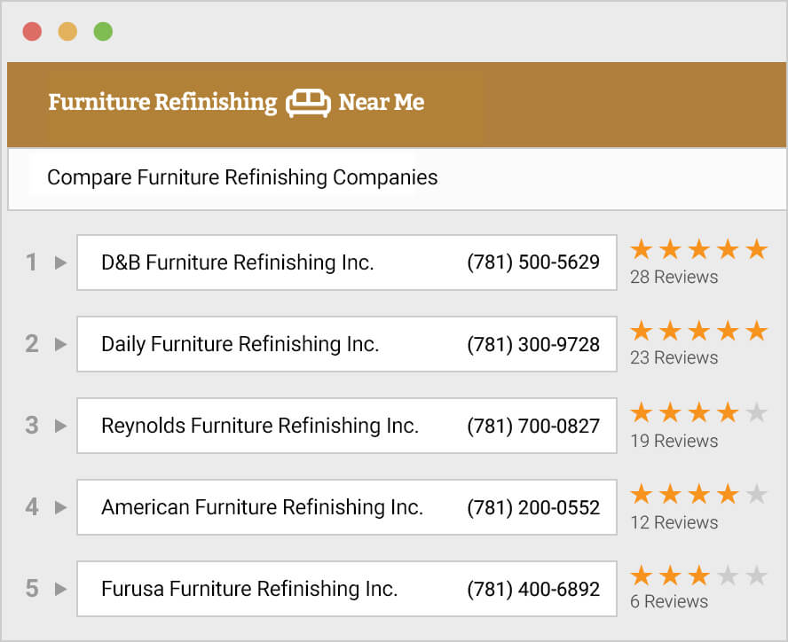 Furniture Refinishing